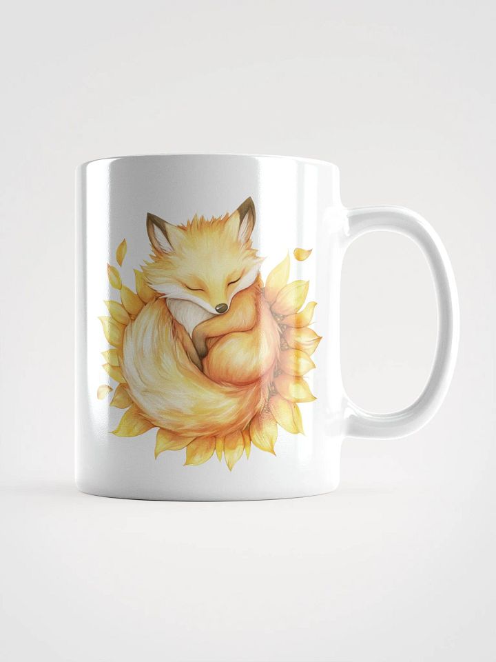 Sleepy Sunflower Fox Mug product image (3)
