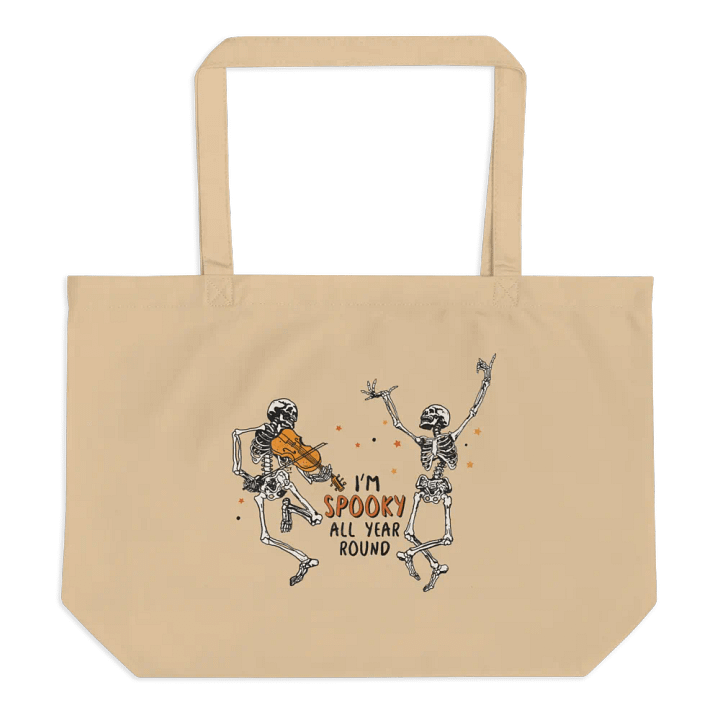 Spooky Skeletons Dance Organic Tote product image (1)
