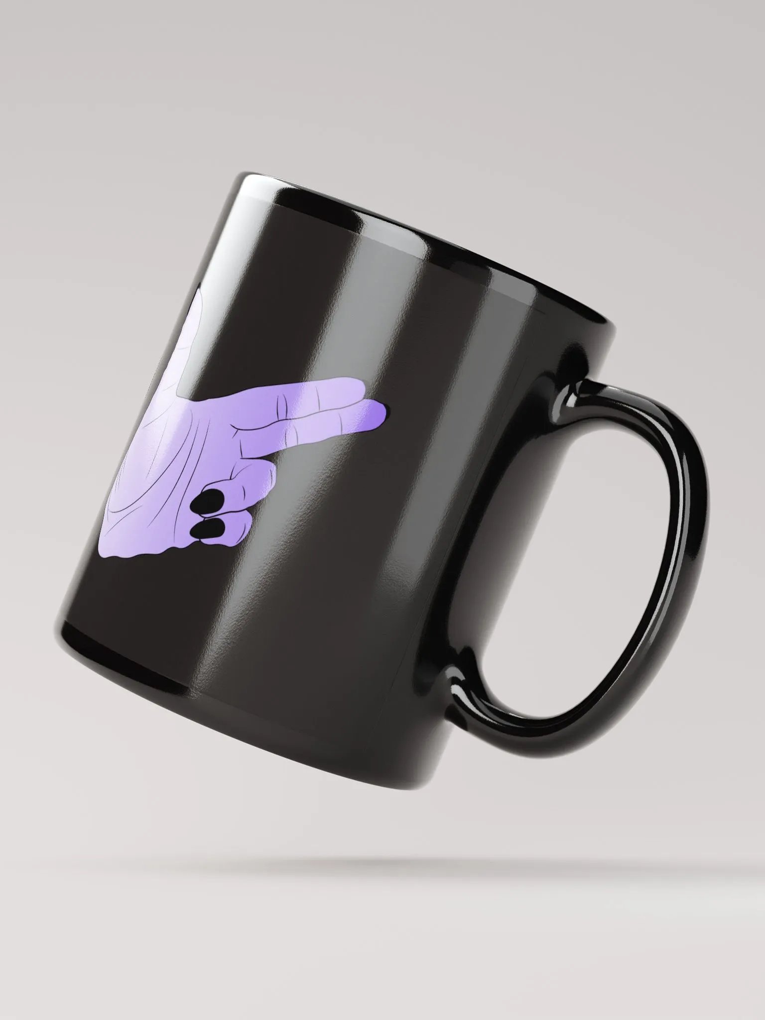 Finger Guns (enby flag) Mug product image (4)