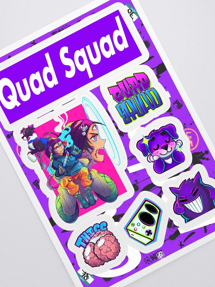 Quad Squad sticker set 01 product image (1)