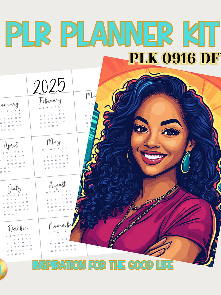 2025 PLR Planner & Journal Kit - PLK-0916 DFY product image (1)