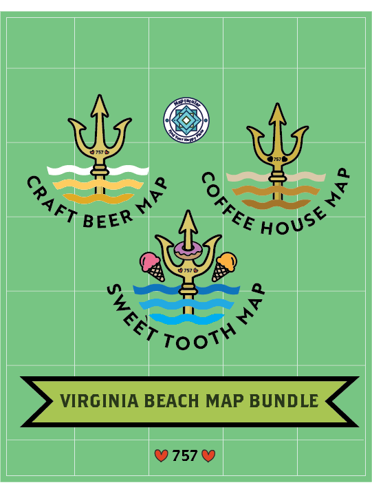 Virginia Beach Map Bundle - Digital Download product image (1)