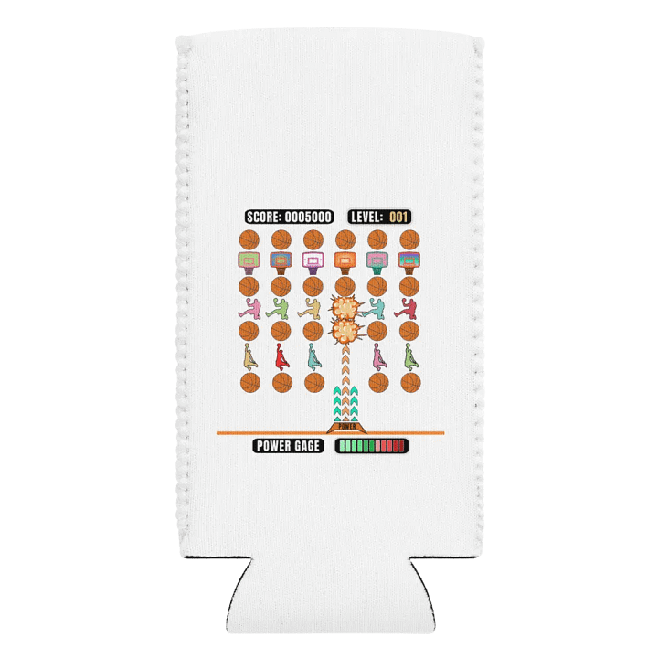 Space Gamer Basketball Retro Hoops Can Cooler product image (2)