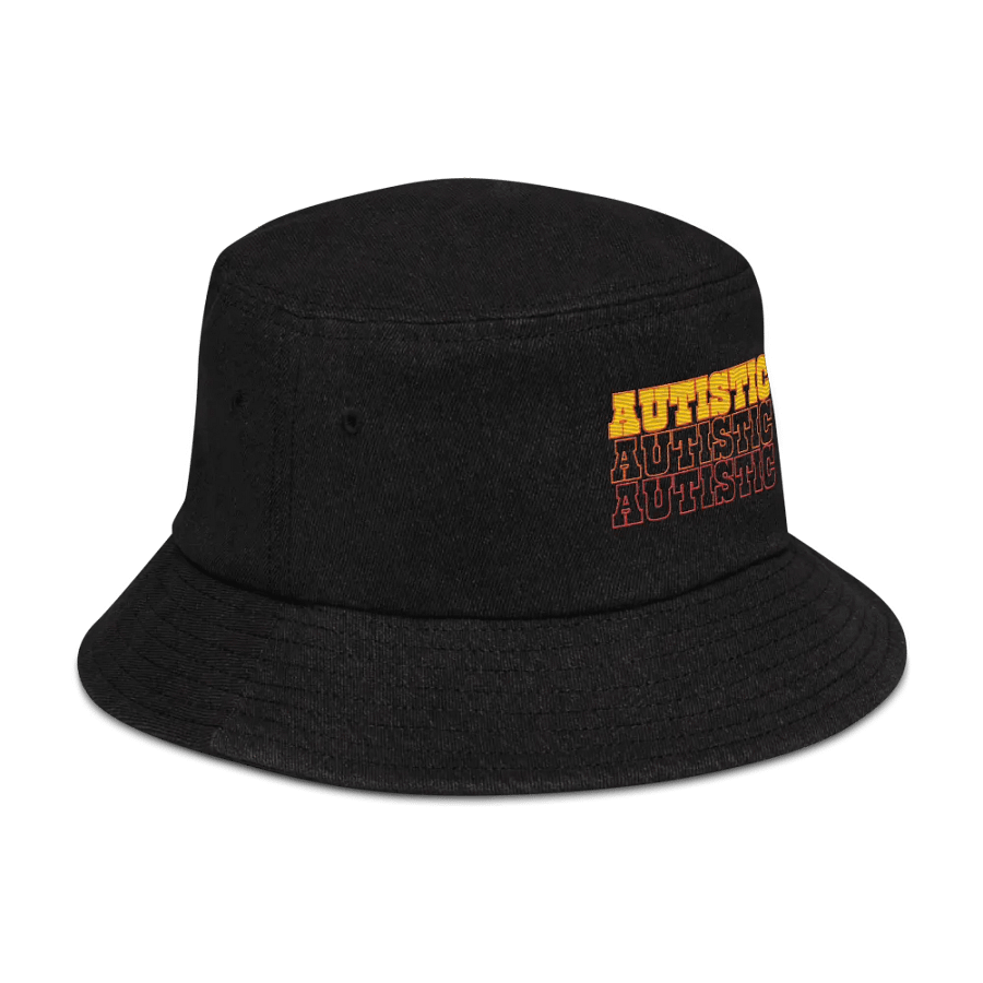 AUTISTIC denim bucket hat product image (3)