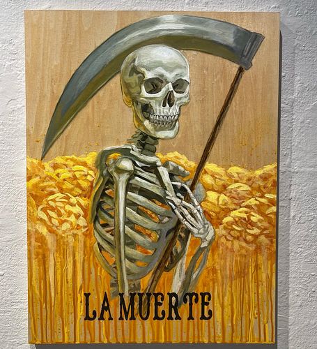 “La Muerte”

Acrylic on wood panel 

💀🧡💛

This painting pays homage to the classic imagery of death on the Lotería cards that...