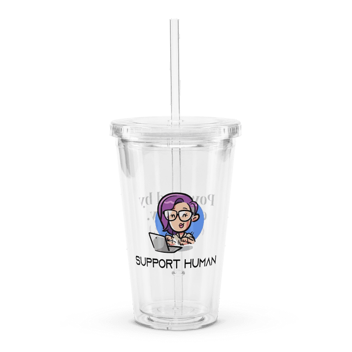 Support Human Clear Coffee Tumblr product image (1)