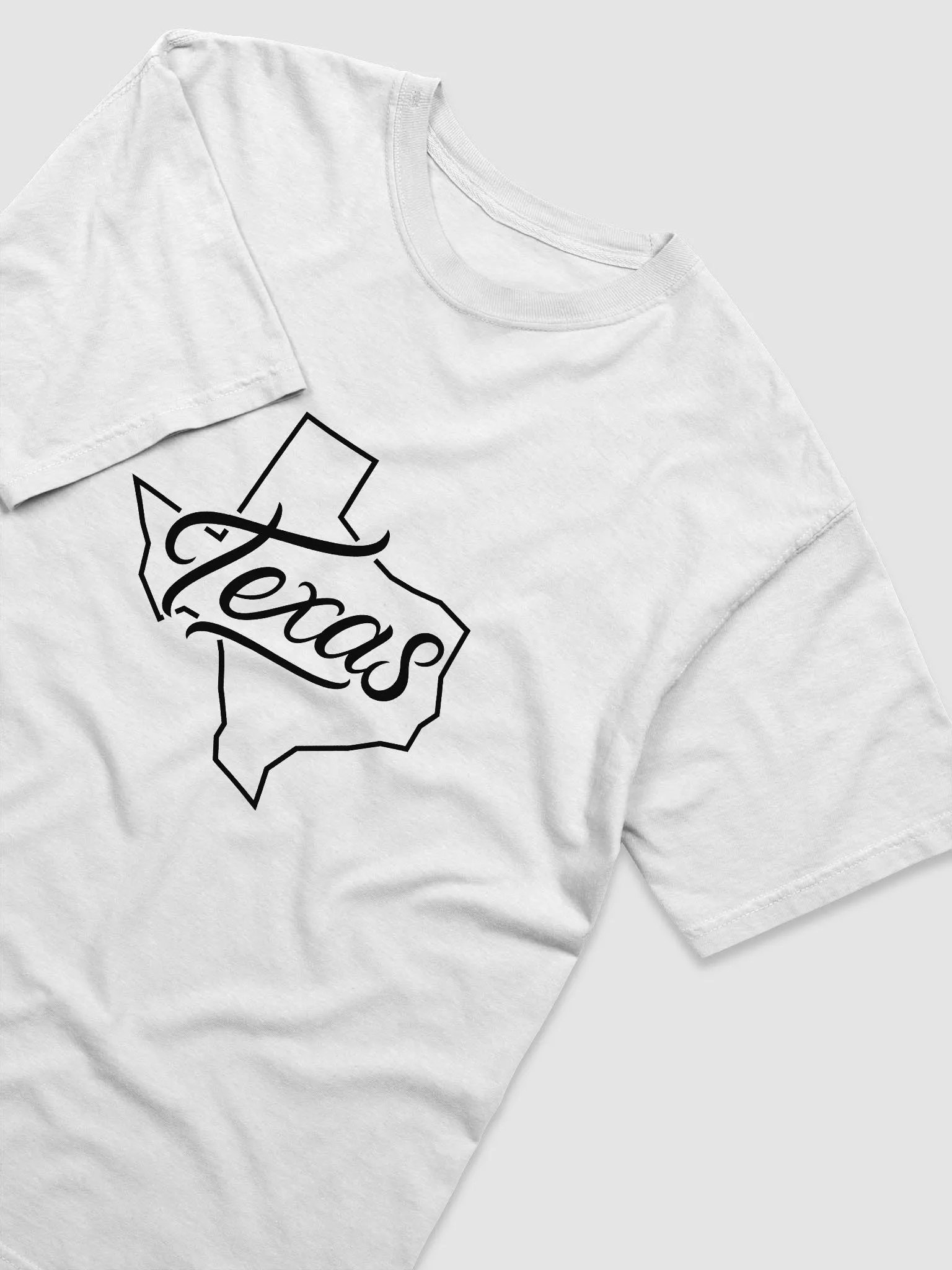 Texas Map Art Light T-Shirt product image (13)
