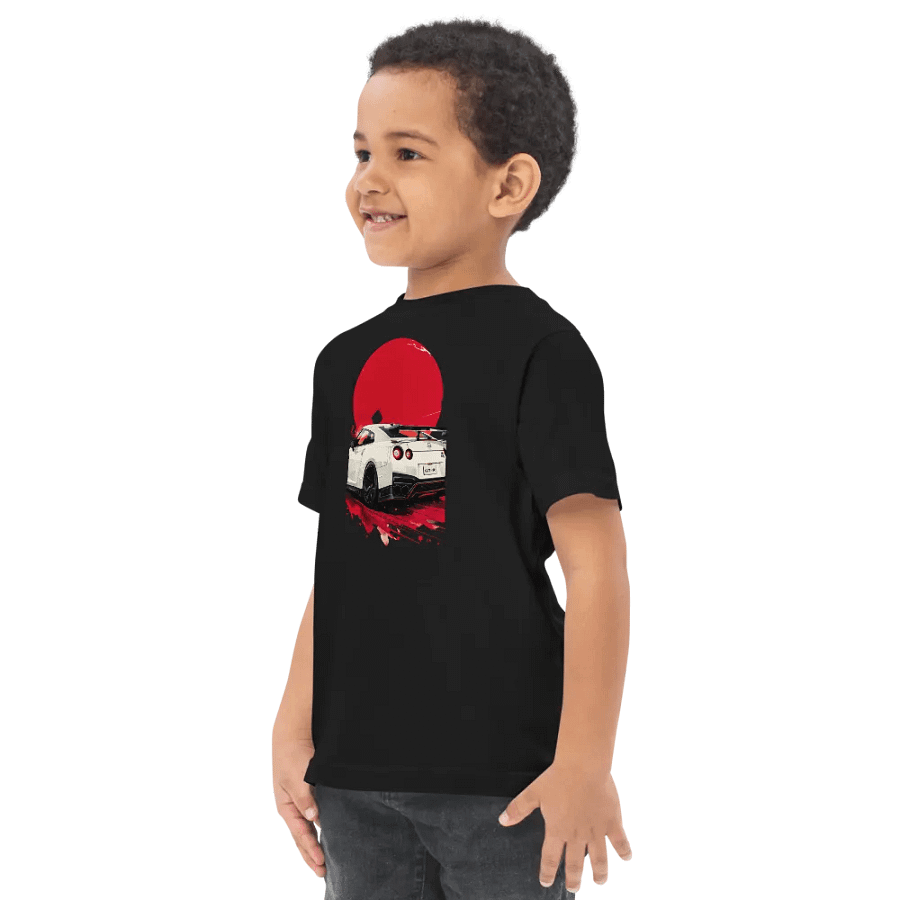 Dynamic Nissan GT-R Illustration Toddler Jersey T-Shirt product image (3)
