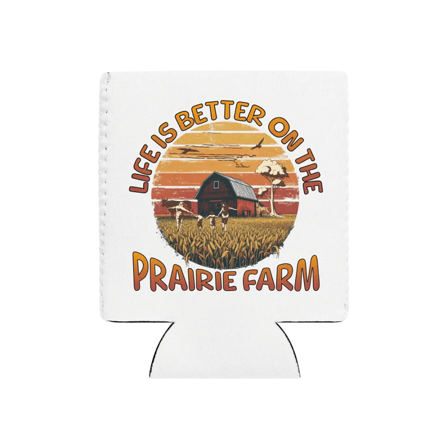 Life Is Better On The Prairie Farm Can Cooler product image (1)