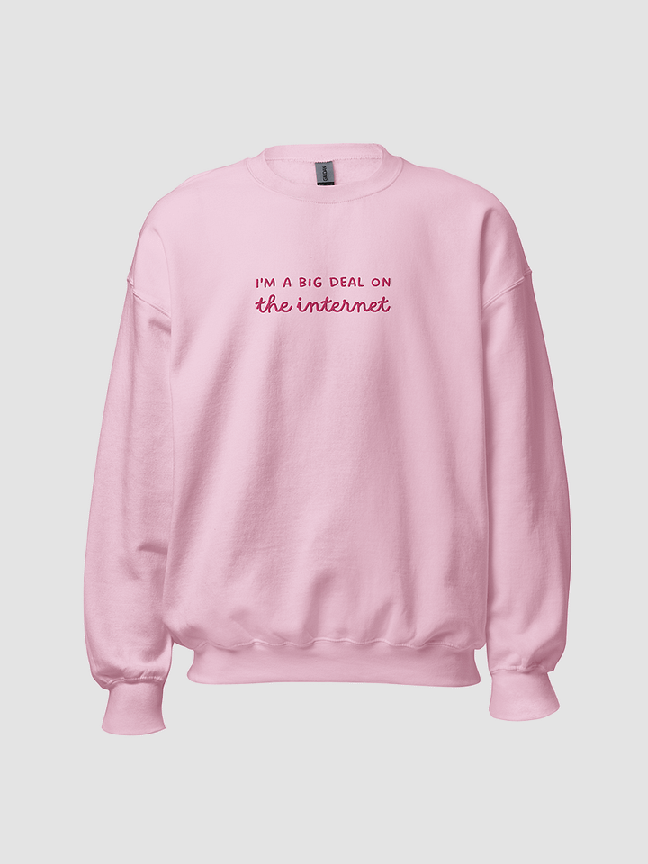 I'm a Big Deal Crewneck Pink product image (2)