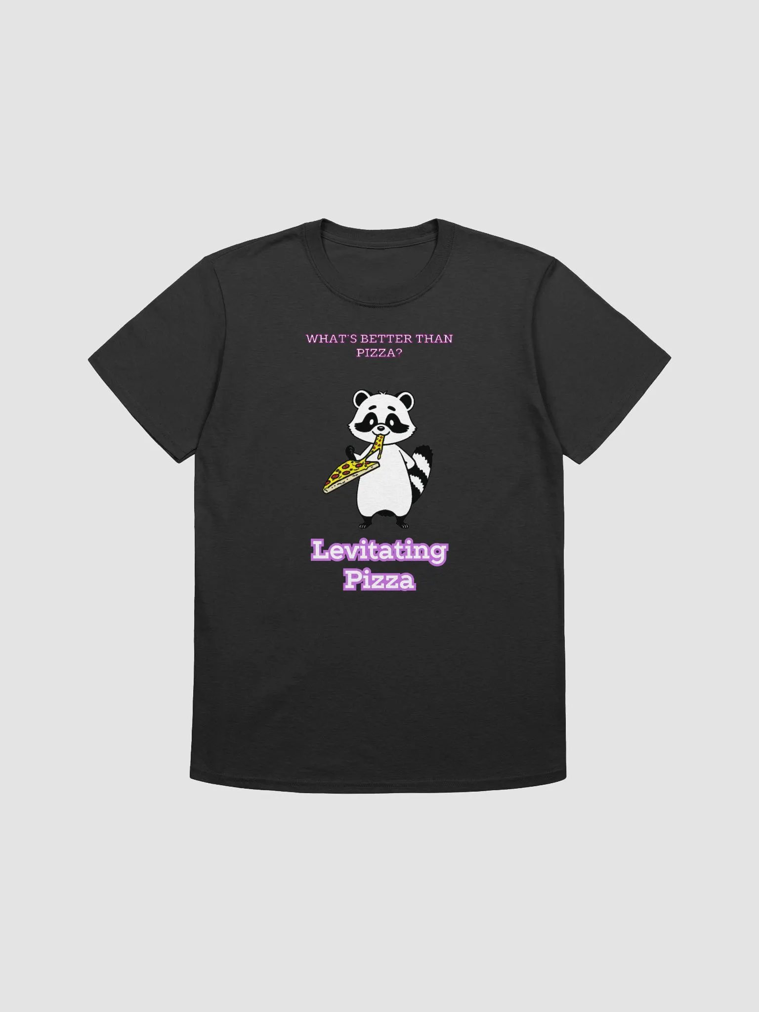 Levitating Pizza Raccoon T-Shirt product image (2)