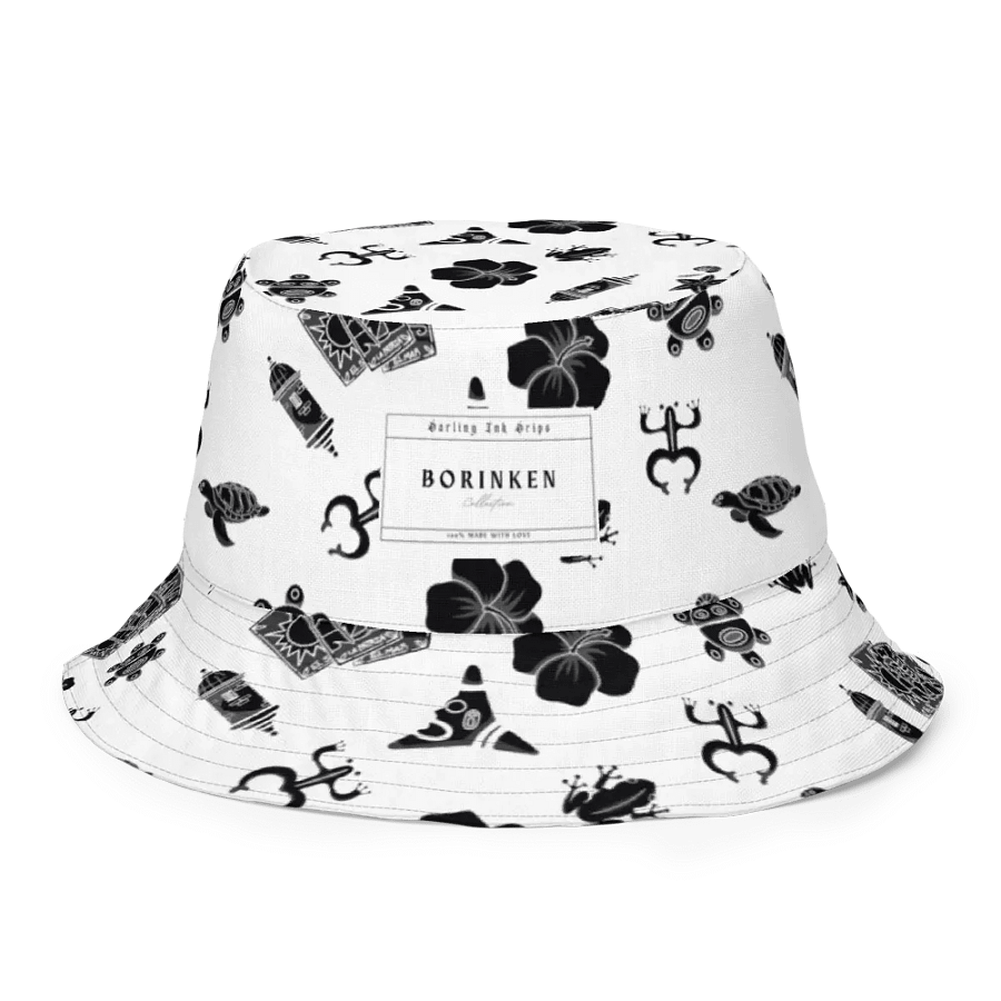 Borinken Collection Reversible Bucket Hat - Puerto Rican Tattoo-Inspired product image (5)