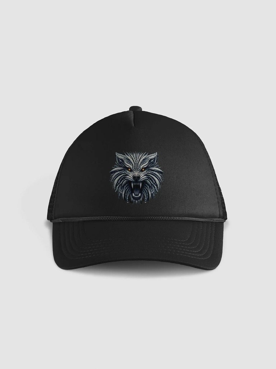 Silver Gaze Wolf Foam Trucker Hat product image (1)