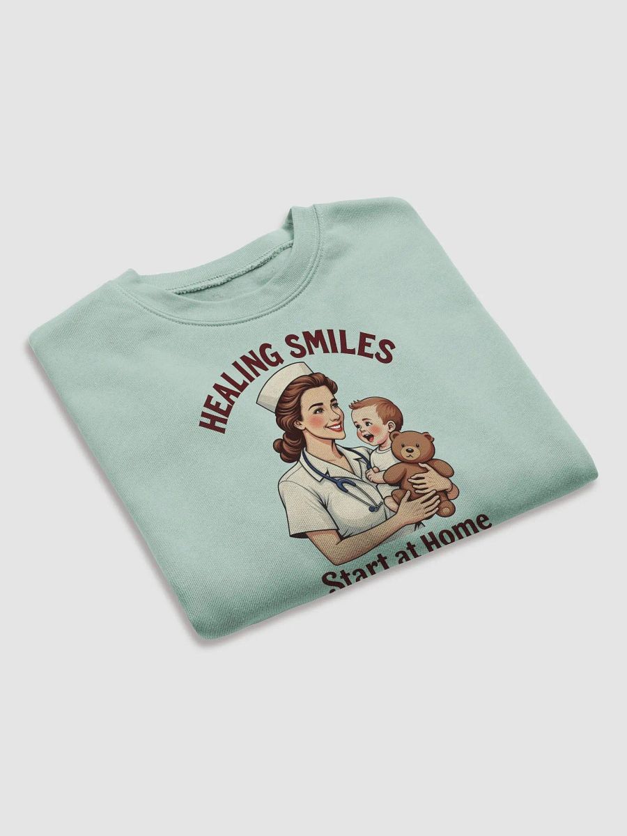 medical moms, dads, Healing Smiles Nurse Fleece Crop Sweatshirt product image (14)