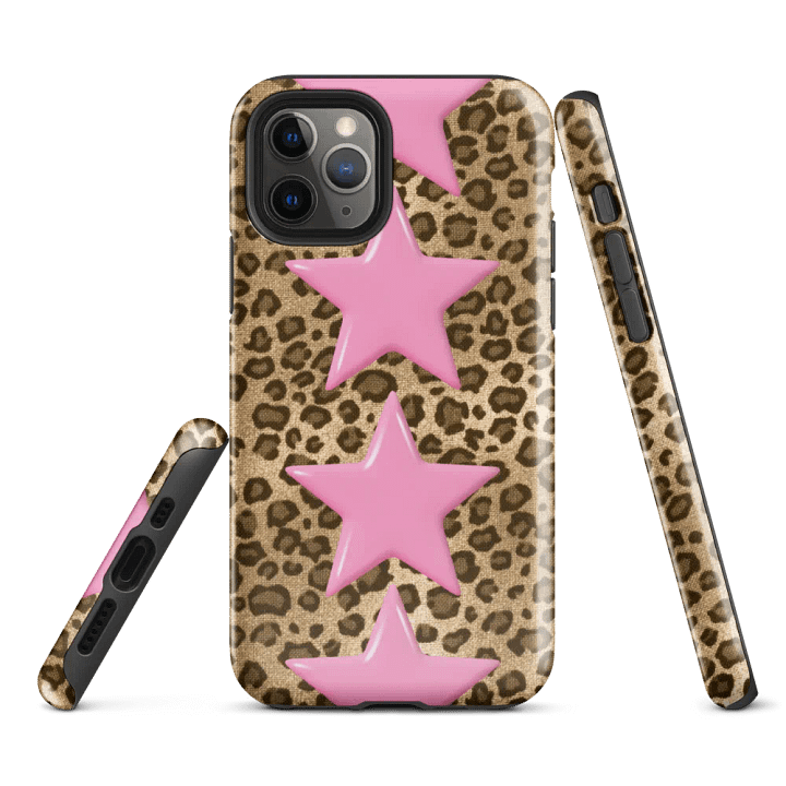 pink cheetah i phone case product image (1)