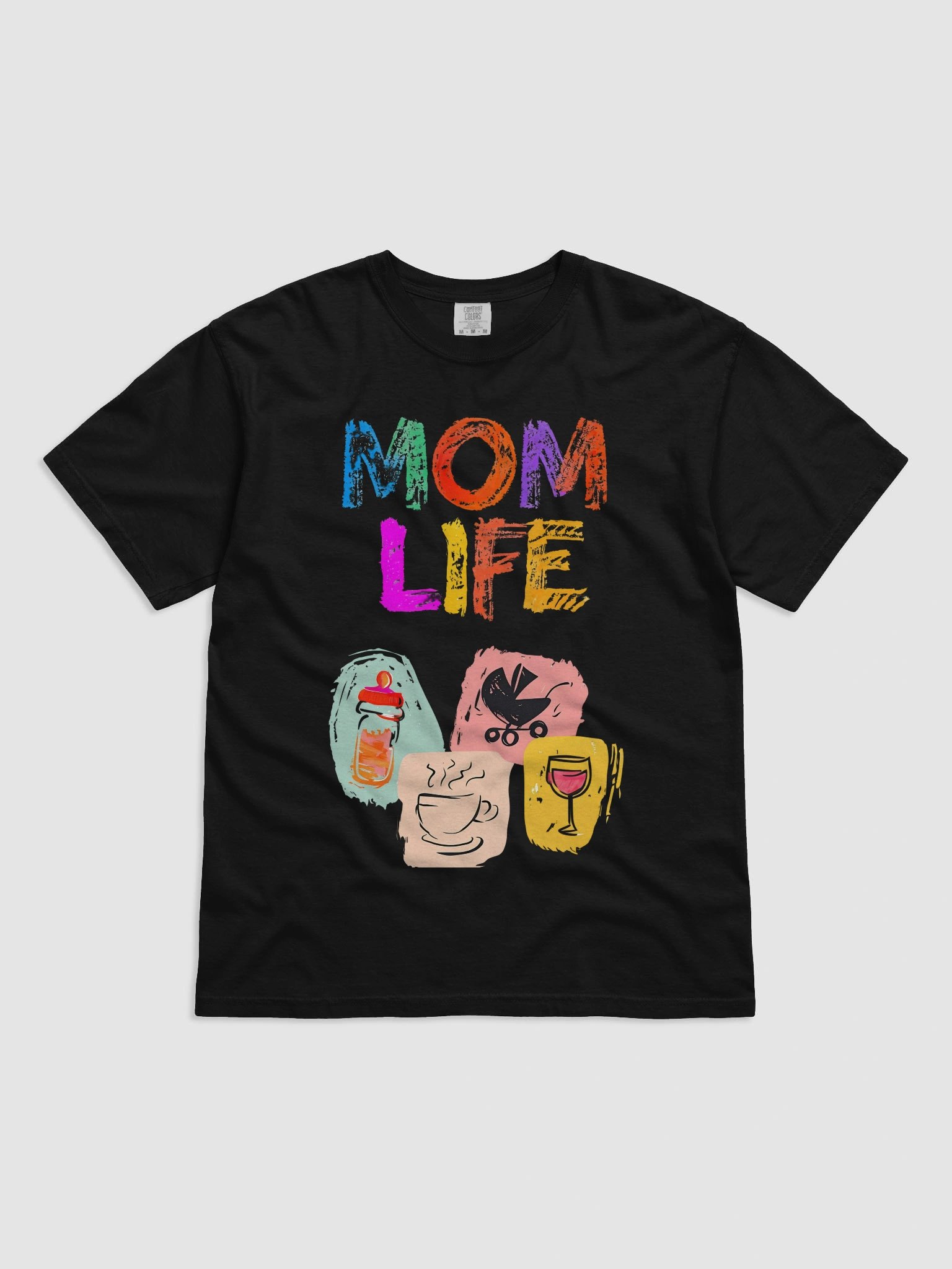 Mom Life Illustrated Comfort Color 1717 T-Shirt product image (5)