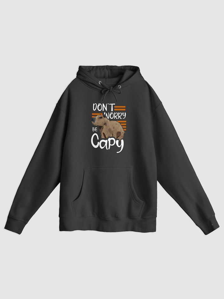 Don’t Worry, Be Capy – Cozy Capybara Lover Hoodie product image (1)