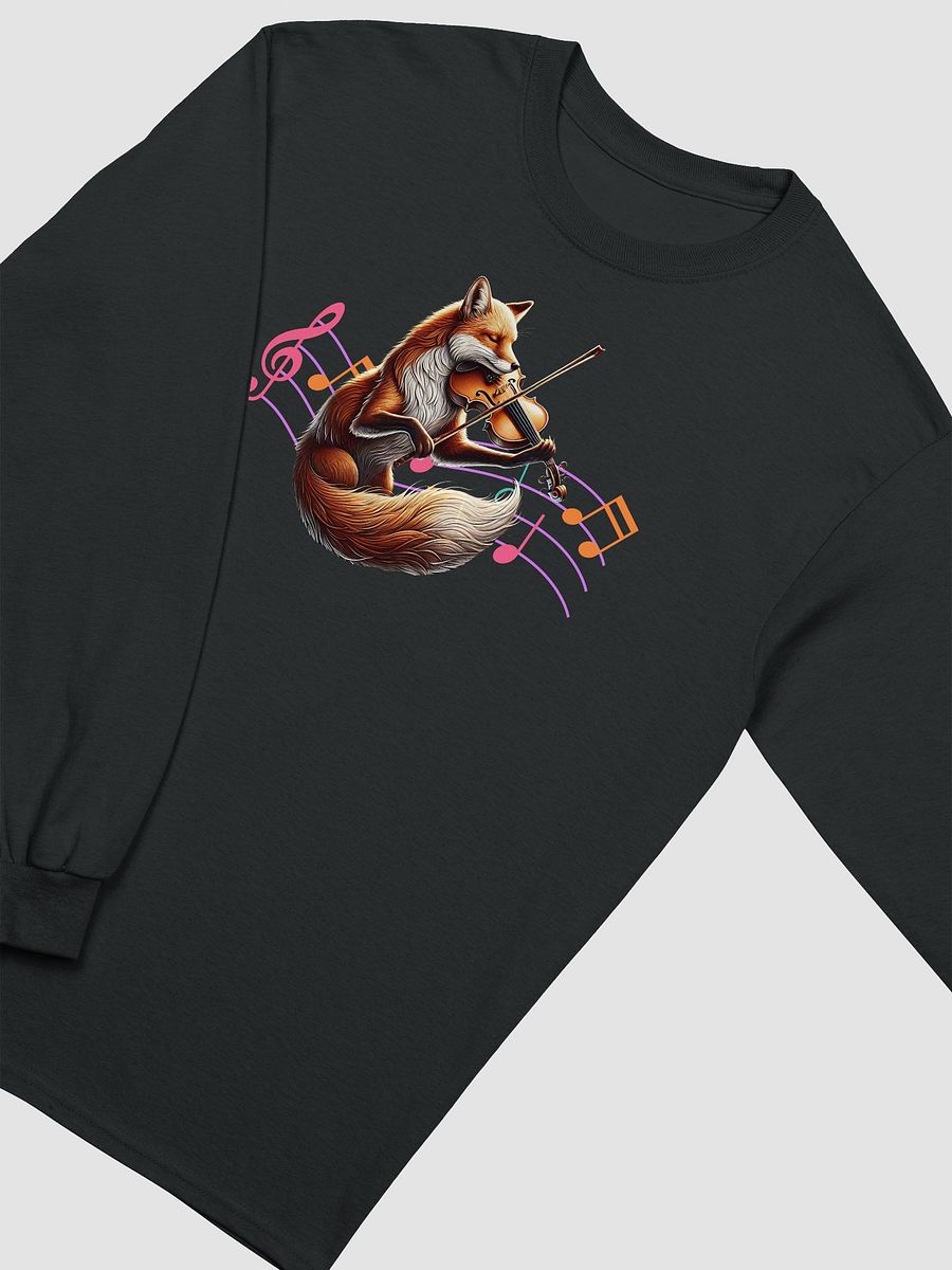 Whimsical Fox Violinist Long Sleeve Tee product image (15)