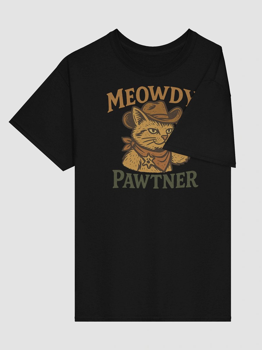 Meowdy Pawtner T-Shirt – Funny Cowboy Cat Sheriff Tee product image (19)