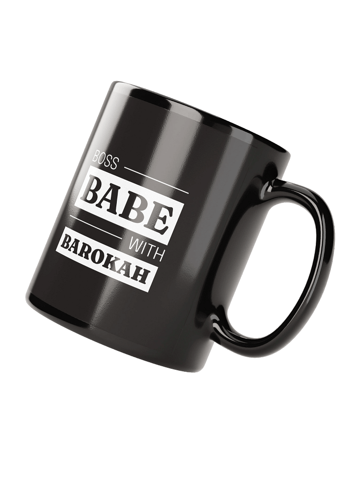Boss Babe Black Glossy Mug product image (3)