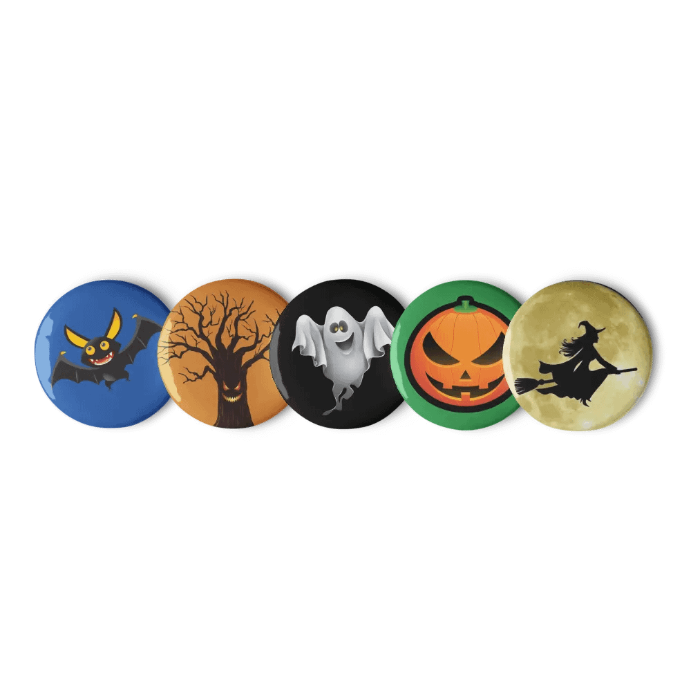 Halloween Pin Button Set (5-Piece) (2024) product image (1)