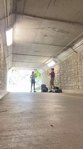 Little duet with @stainbrookhorn post-IHS. We found this tunnel and thought it would be a great place for playing. We’re just...