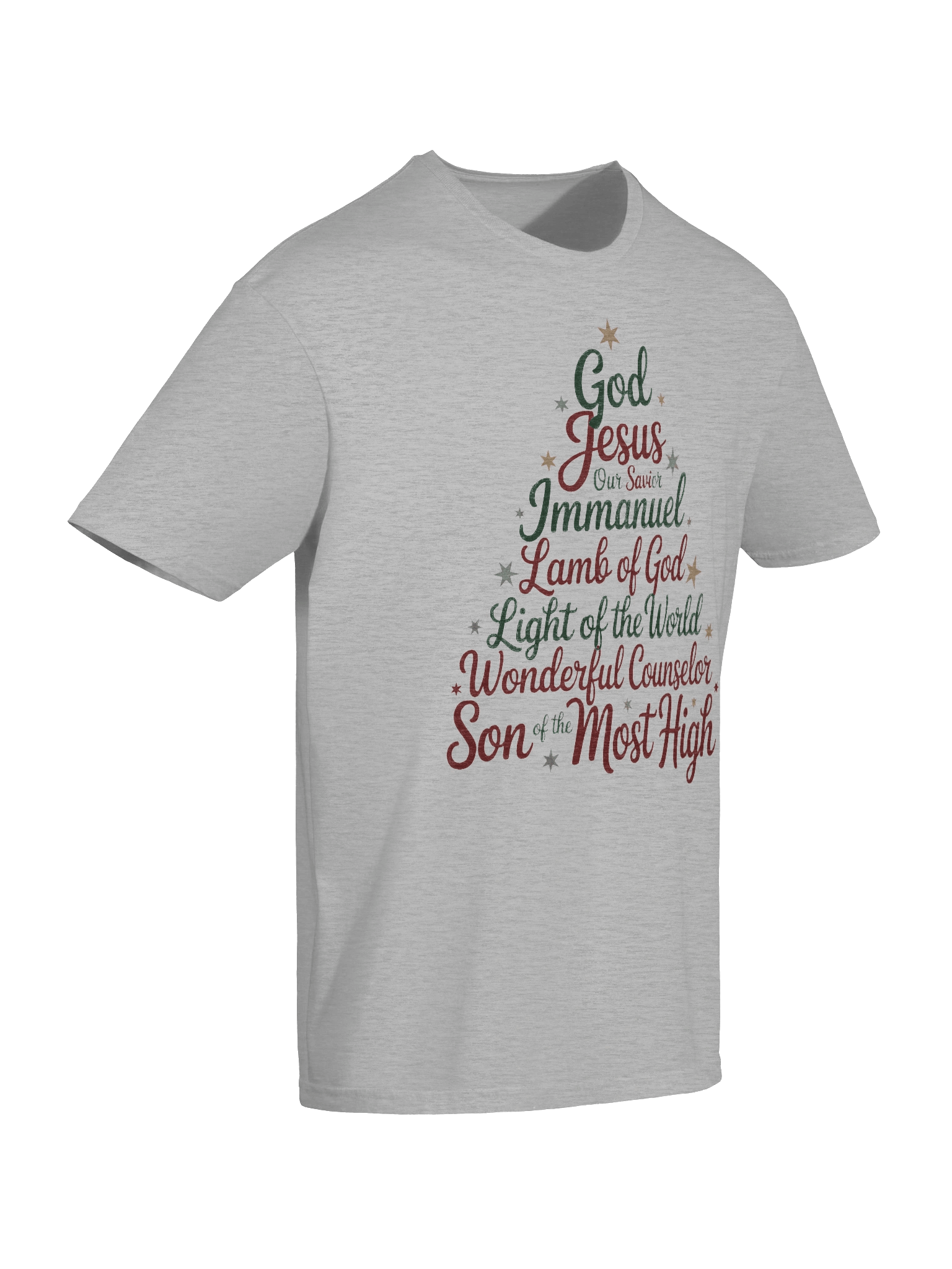 Christian Christmas Shirt Names of Jesus Christmas tree product image (9)
