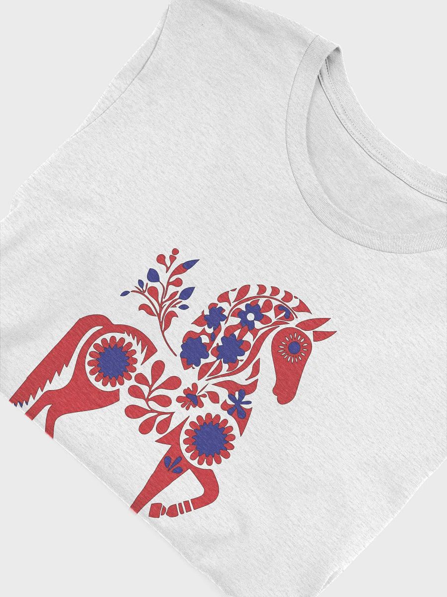 Floral Elegance Red Horse T-Shirt product image (40)