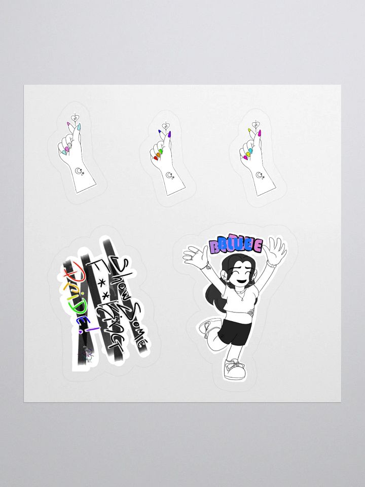 Dia-BI-lical Nails: Loud & Proud Sticker Sheet product image (2)