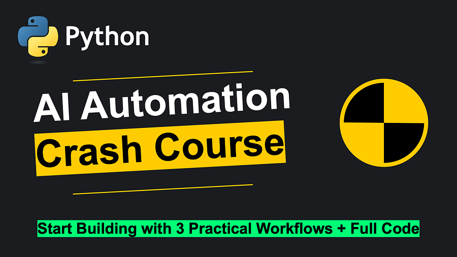 Python AI Automation Crash Course: Workflow #1 (Telegram Trigger → AI Model → Google Sheets) product image (1)
