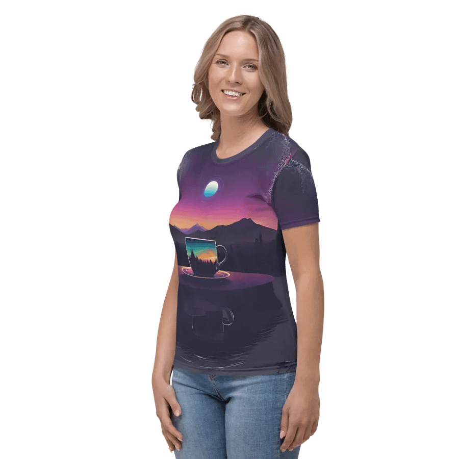 Coffee Sunset All Over Print T-shirt product image (4)