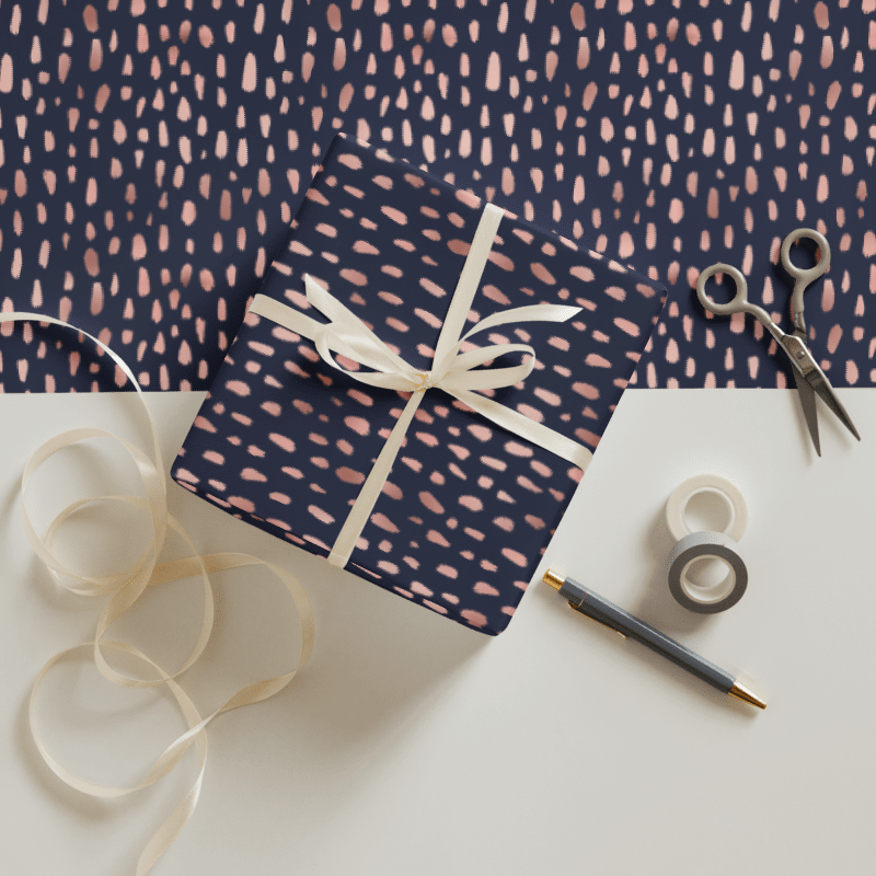 Dark Rose Gold and Black | Wrapping Paper Set product image (1)