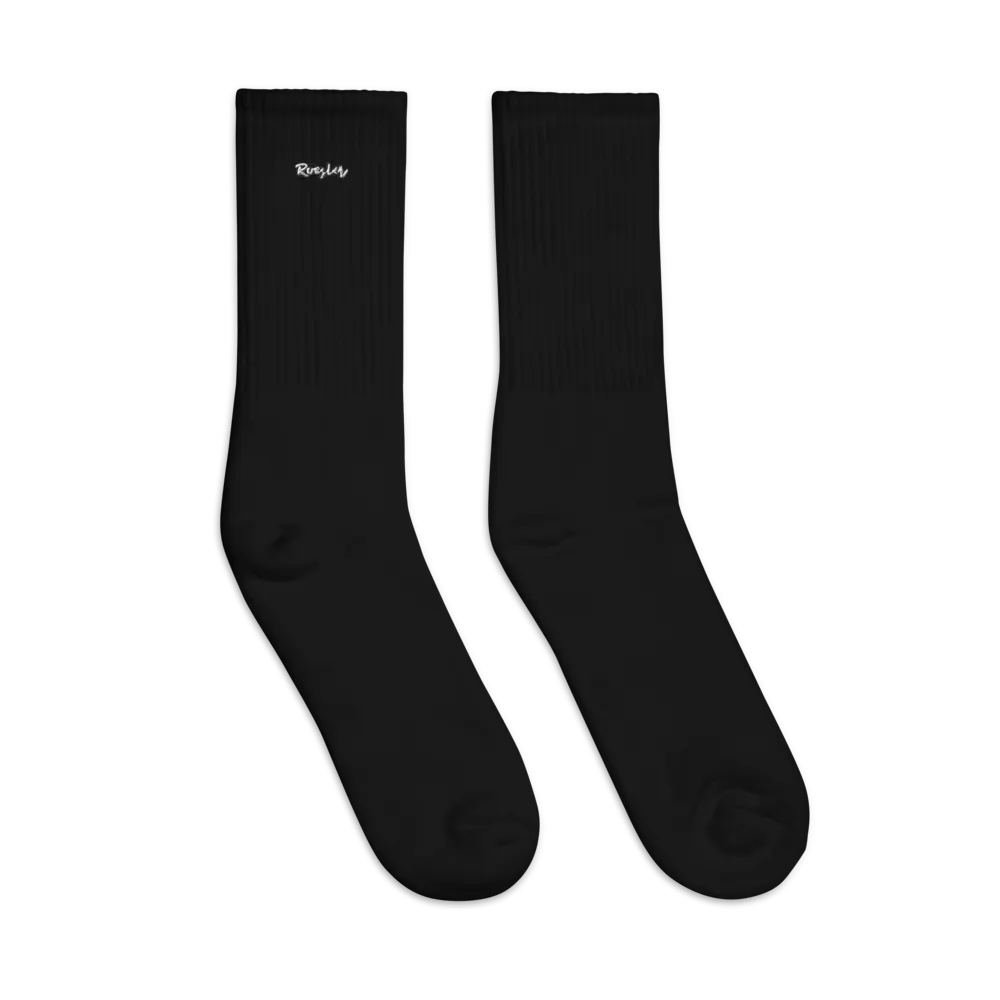 Roesler Scripted Embroidered Socks product image (3)