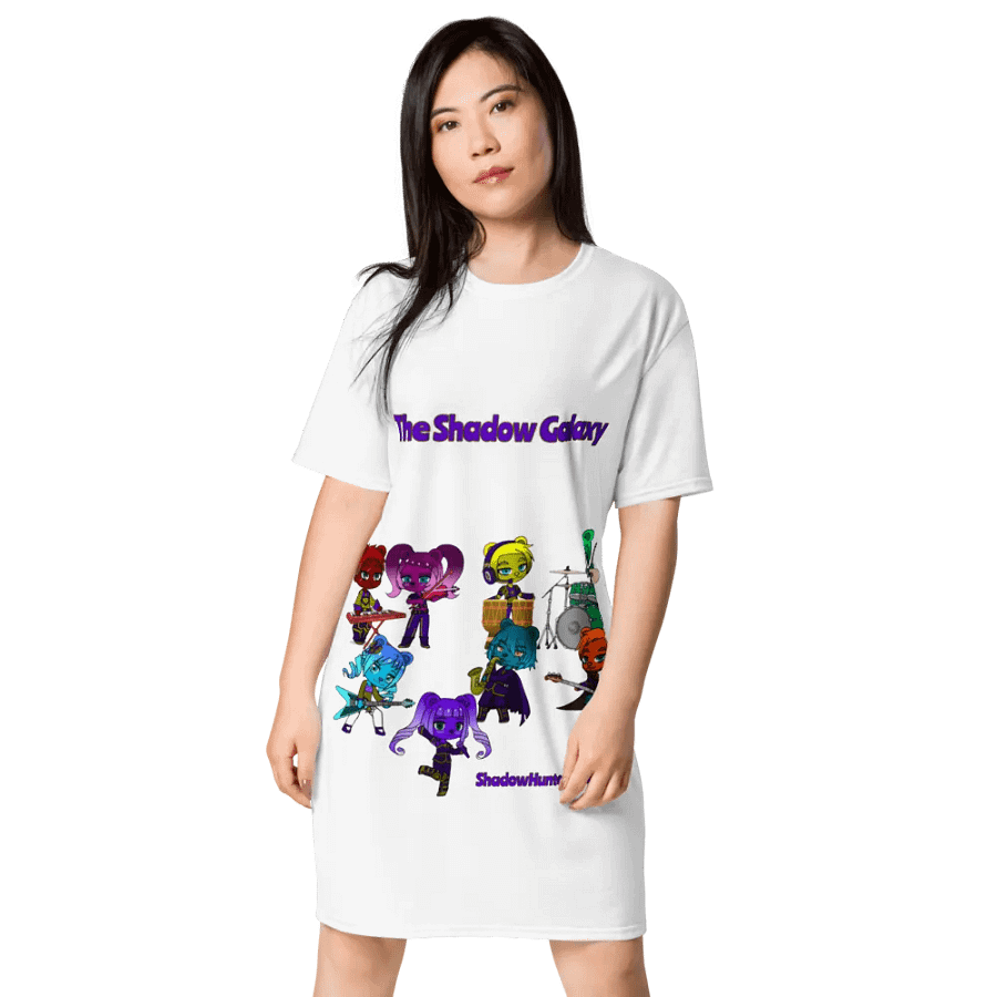 The Shadow Galaxy (Shadow Bear Band) T-Shirt Dress product image (1)
