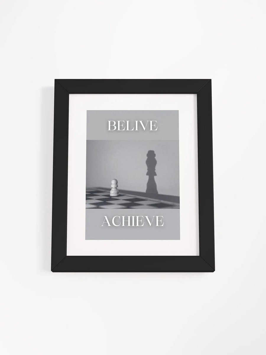 Believe to Achieve Chess Shadow Art product image (1)