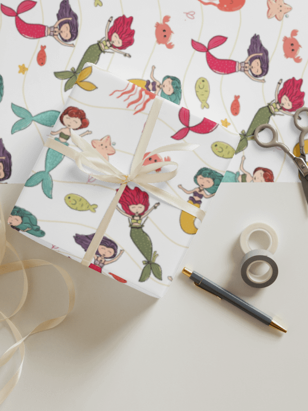 PAPEL DE REGALO SIRENIA (3 HOJAS) product image (1)