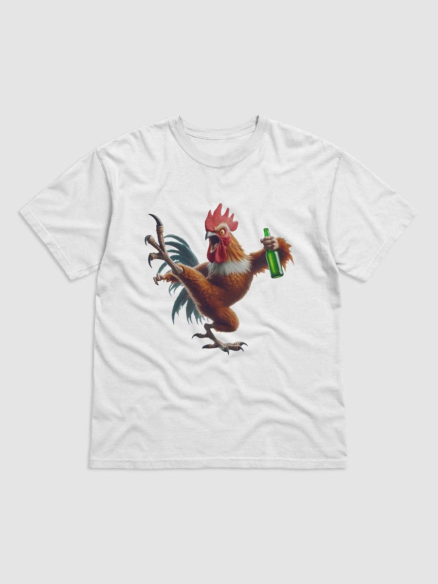 "High Kick Rooster" #Humorous Heavyweight White T-Shirt product image (1)