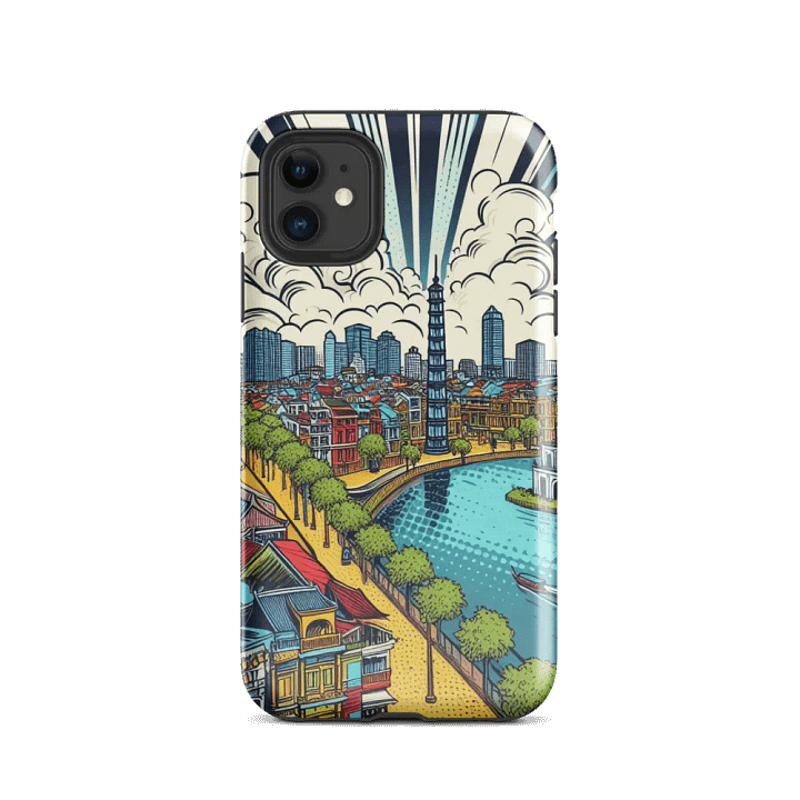 Tough Case for iPhone® | AI Design Hanoi city product image (24)