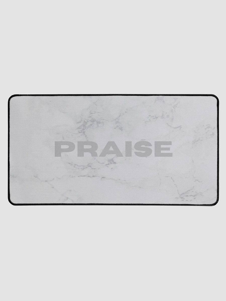 Large Praise mousepad (white) product image (1)