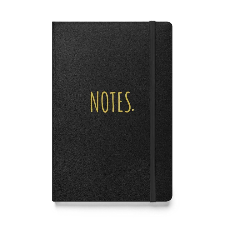 'Notes.' Hardcover Bound Notebook product image (1)