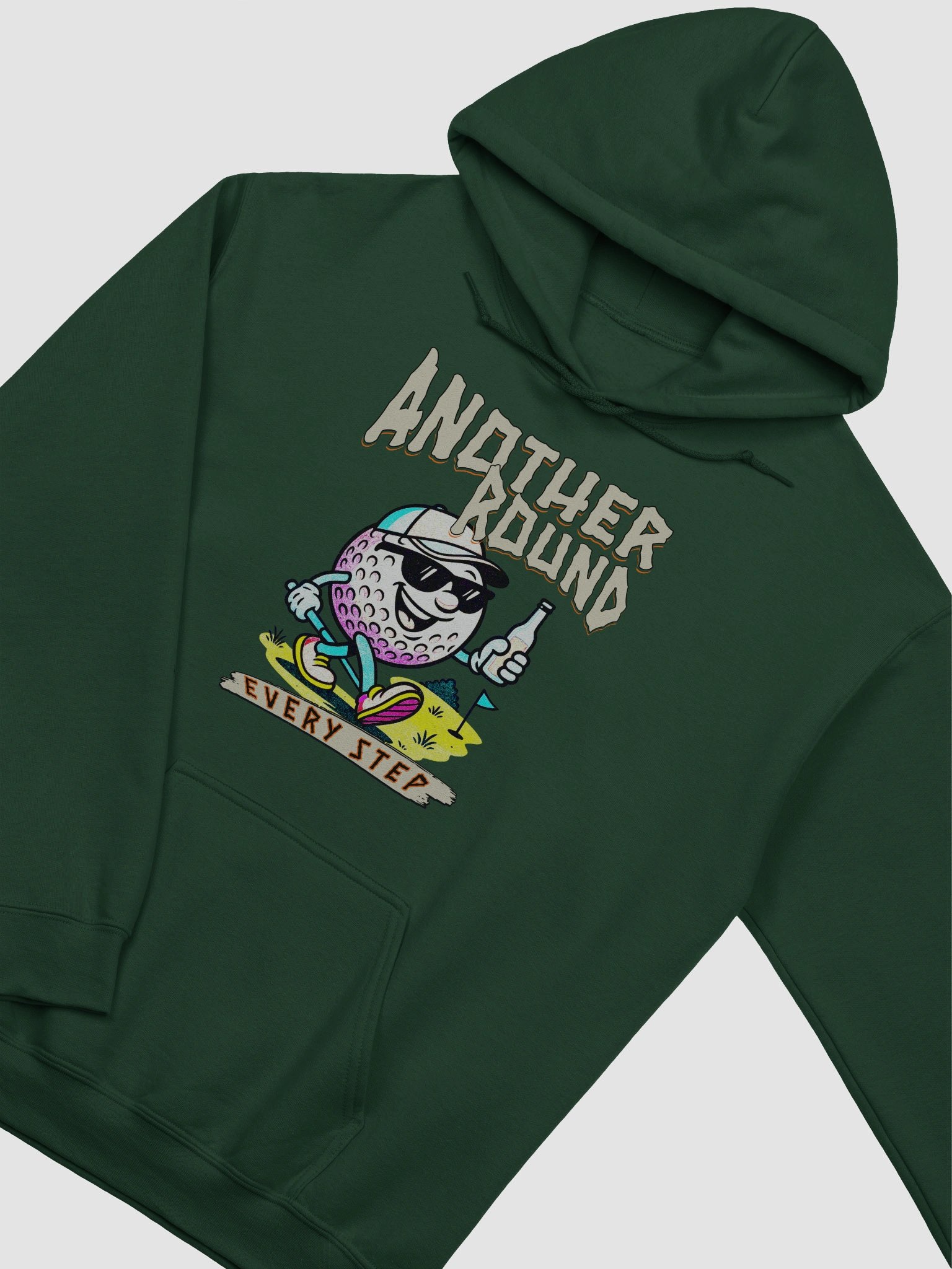 Another Round Every Step Golfing Ball Head Hoodie product image (6)