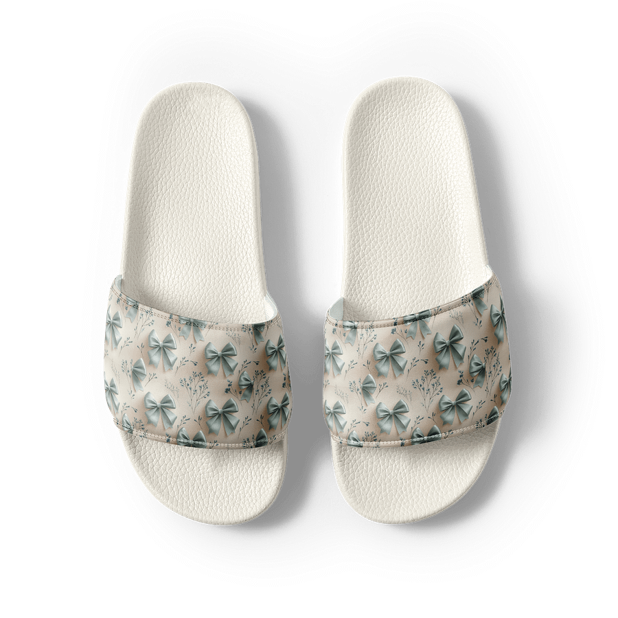Women’s Slides – Something Blue Bows product image (4)