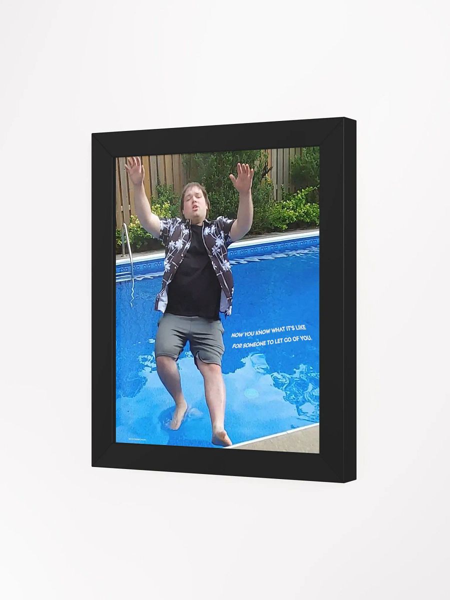 Kevin Tierney Pushed Into Pool Framed Matte Picture product image (9)