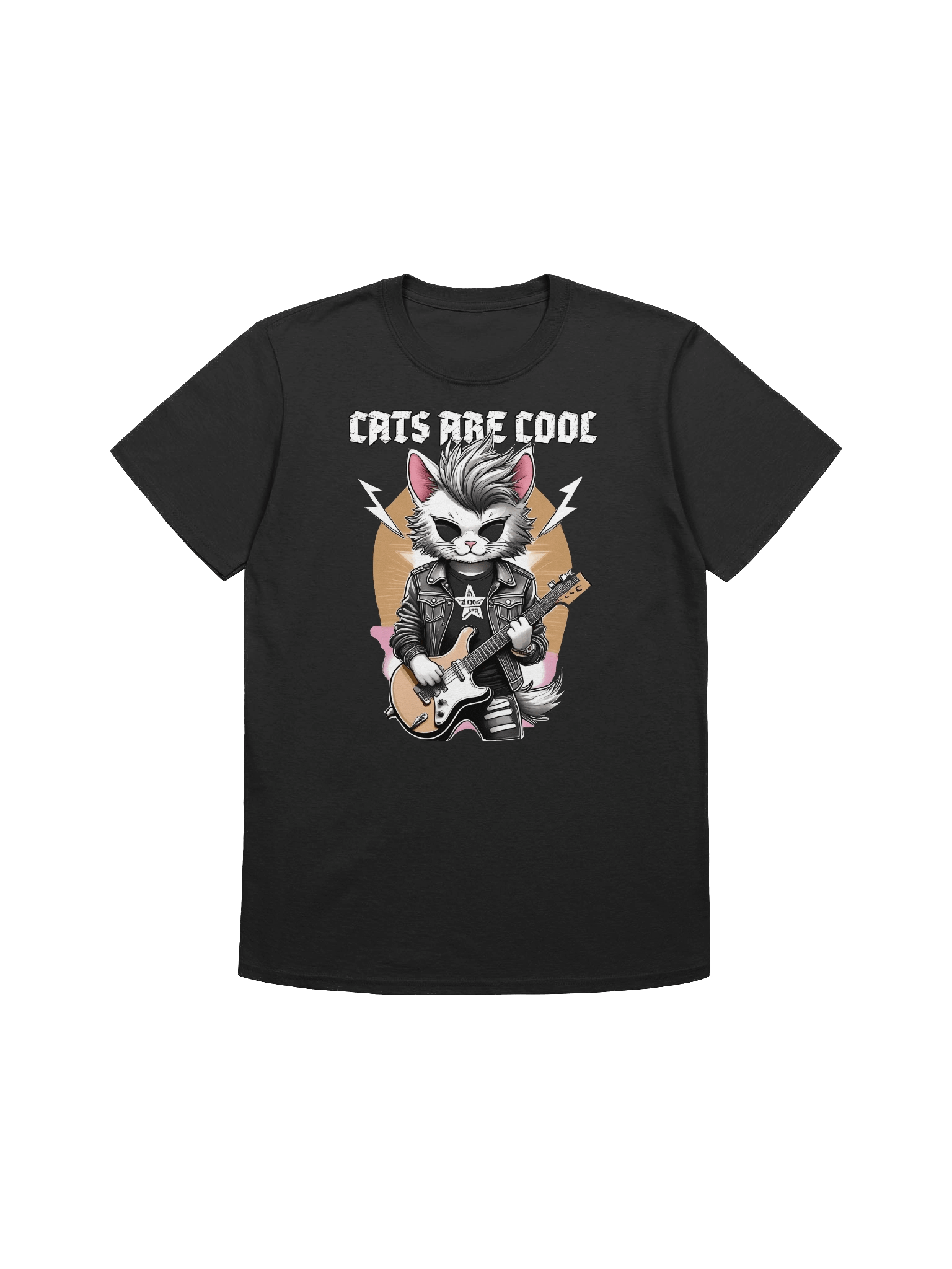 Punk Rock Cat Graphic Tee product image (6)