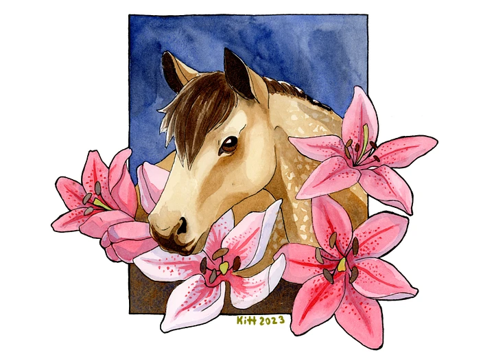Lily Horse 8.5x11 Print product image (1)