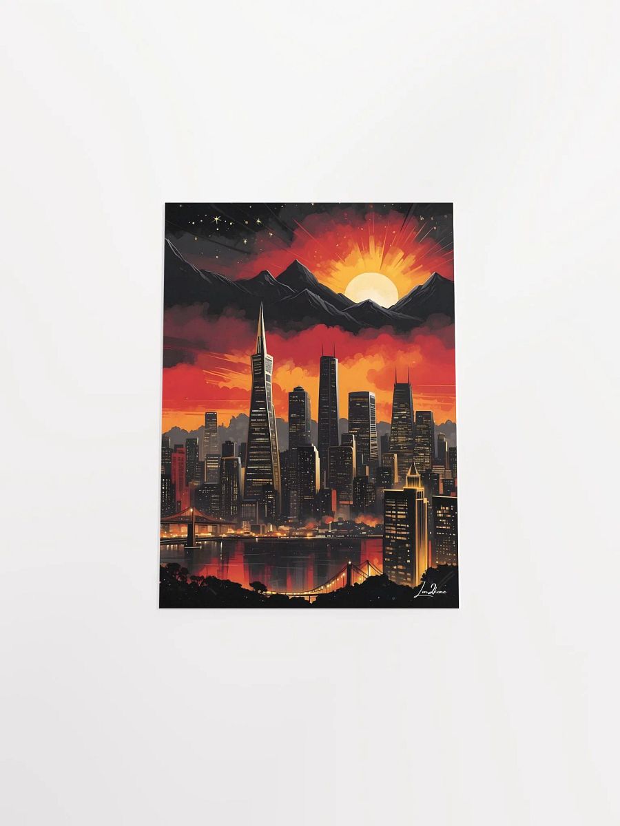 Beautiful sunset City Poster Print product image (16)