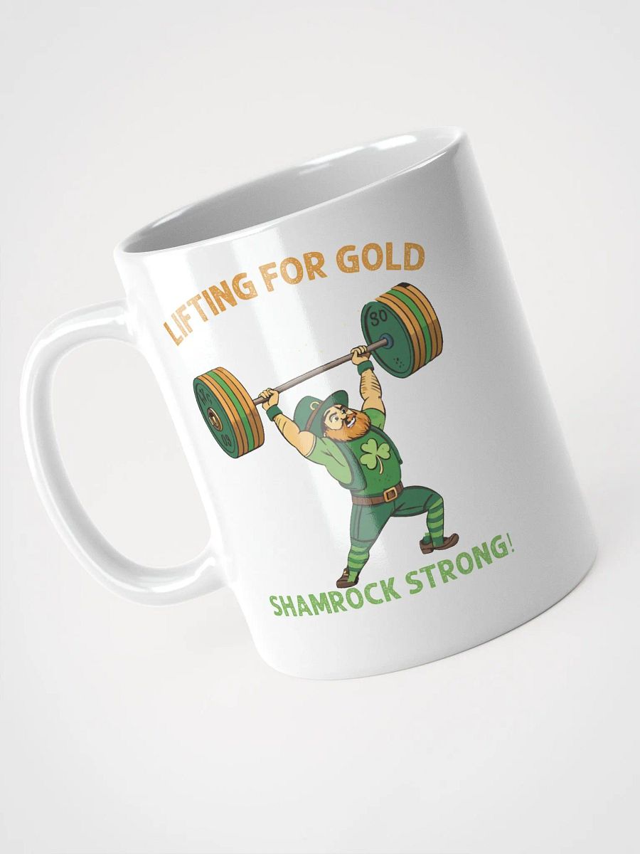 Lifting for Gold Shamrock Strong Leprechaun Mug product image (8)