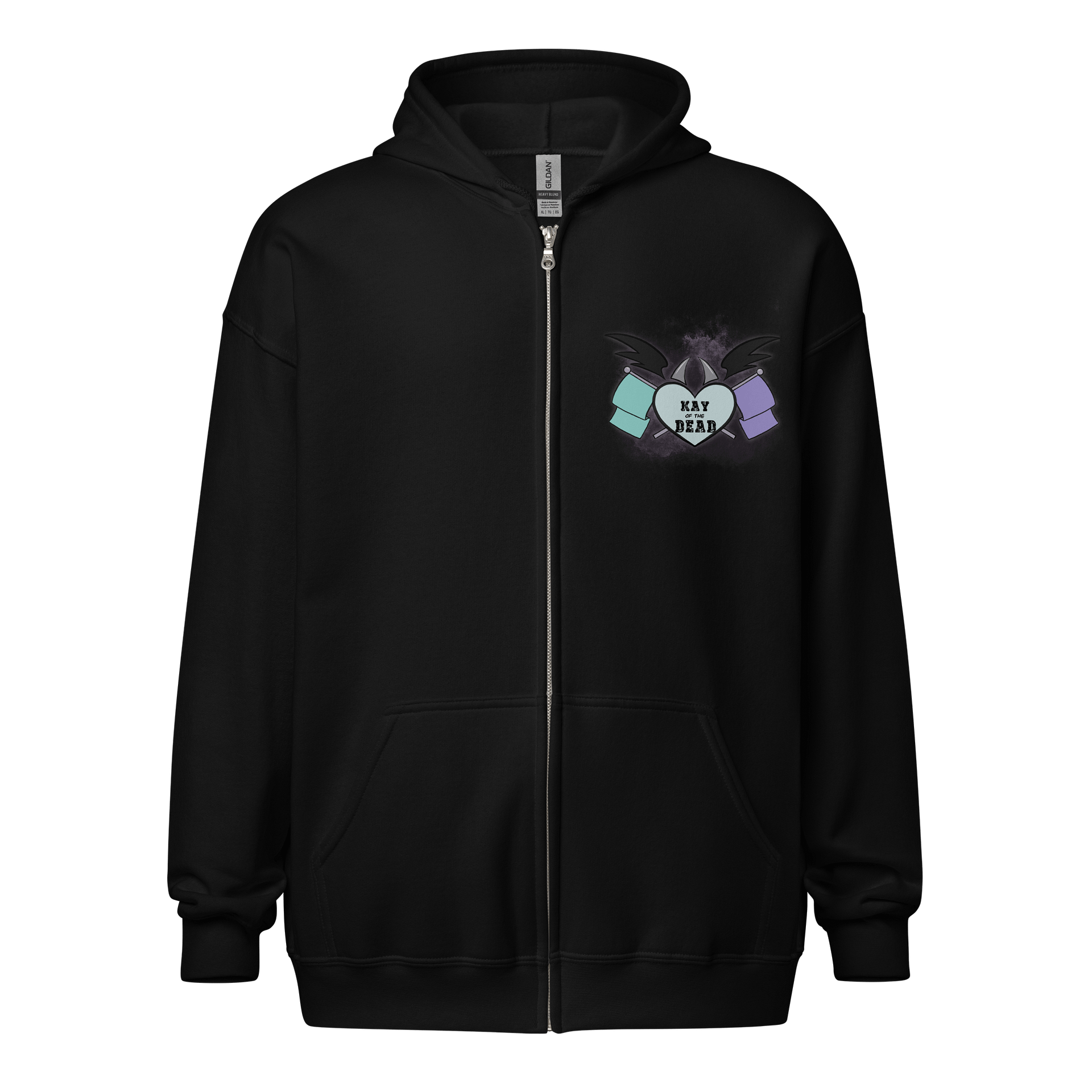 Kay_of_the_Dead Logo Zip-Up Hoodie product image (1)