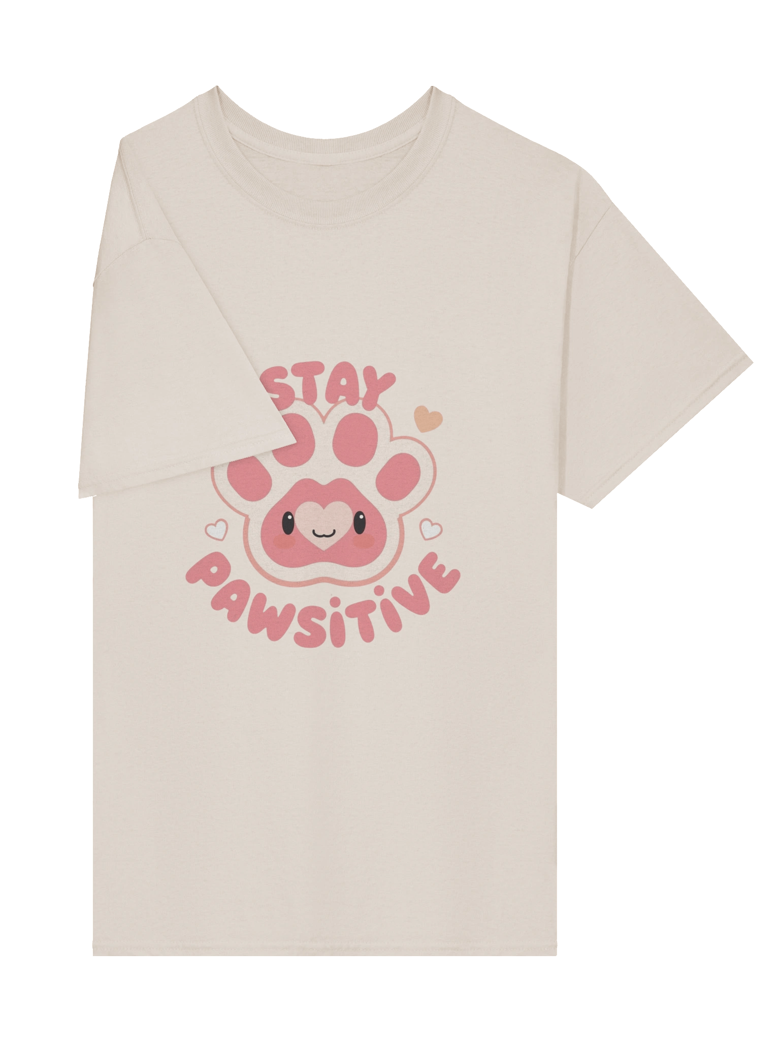 🩷Stay Pawsitive – Cute Kawaii Paw T-Shirt product image (88)