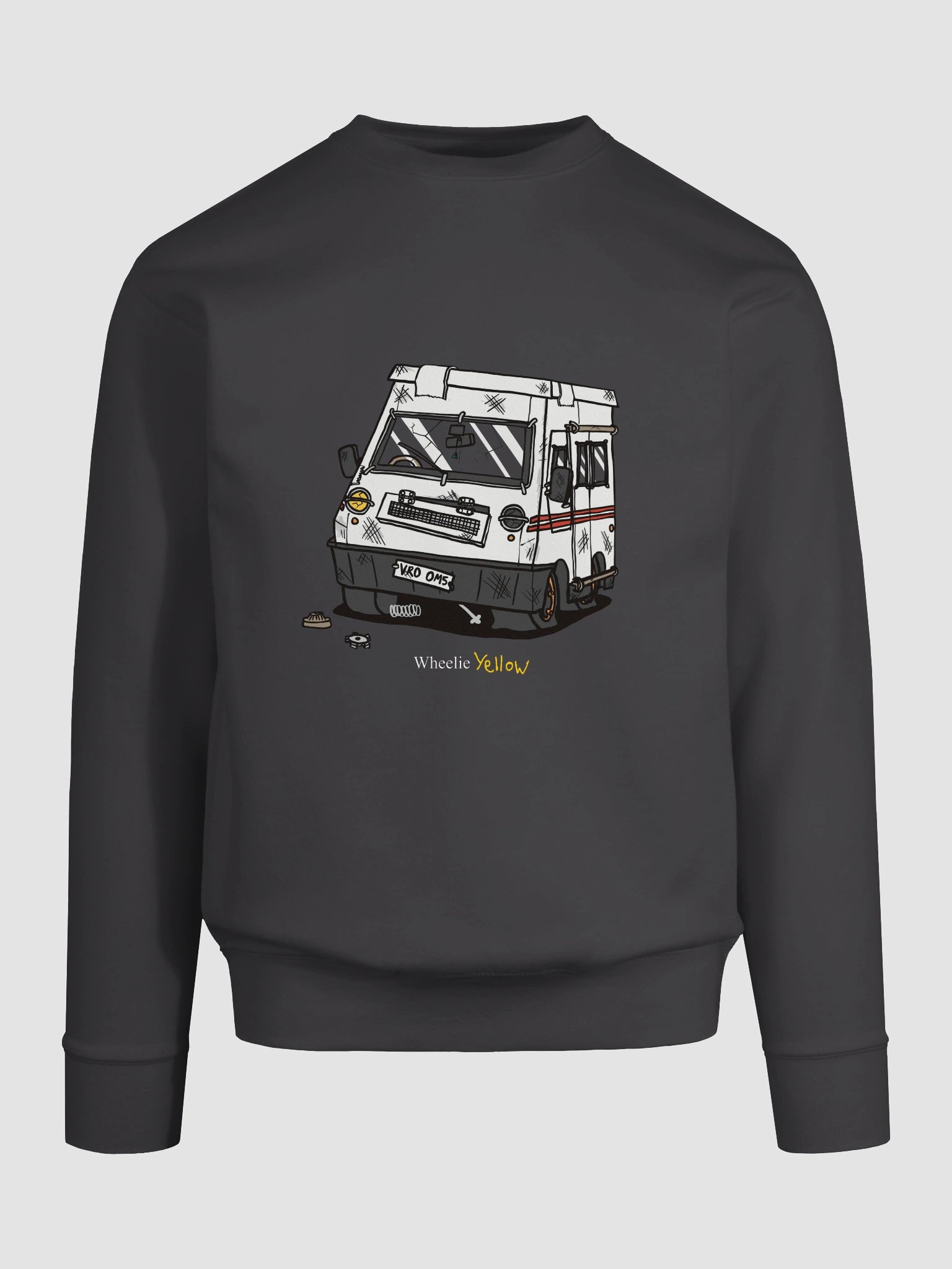 A not-ok Wheelie Yellow sweatshirt! product image (23)